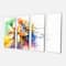 Designart - Abstract Multi color Flower Fusion - Large Flower Canvas Wall Art